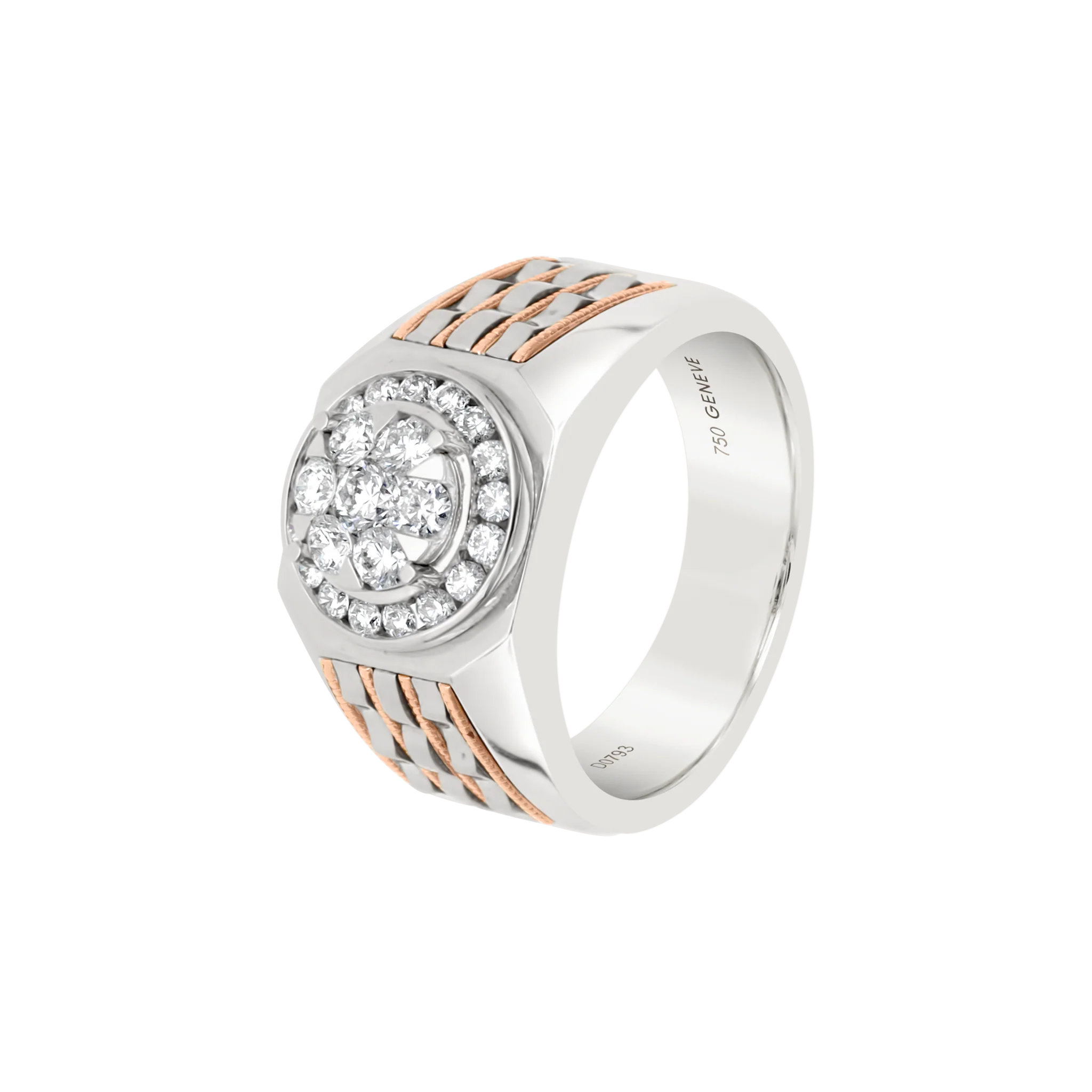 WHITE DIAMOND CLUSTER RING